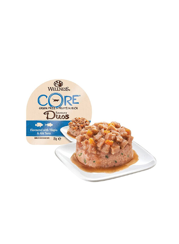 

Wellness Core Savoury Duo Tilapia & Tuna Wet Cat Food, 79g