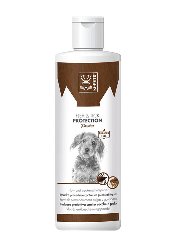 

M-Pets Flea & Tick Dog Protection Powder, 200ml, White