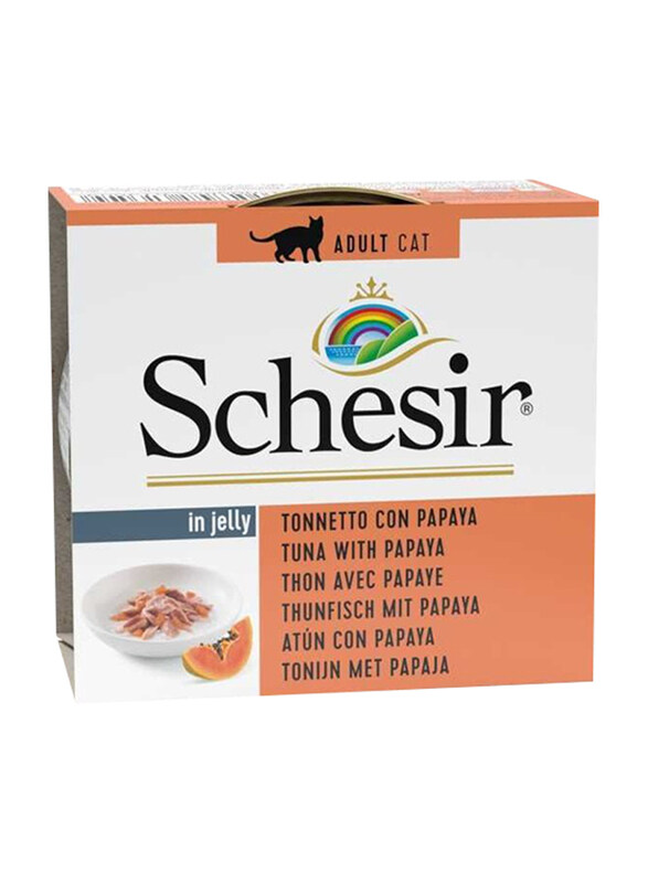 

Schesir Tuna With Papaya Cat Wet Food, 7 x 75g