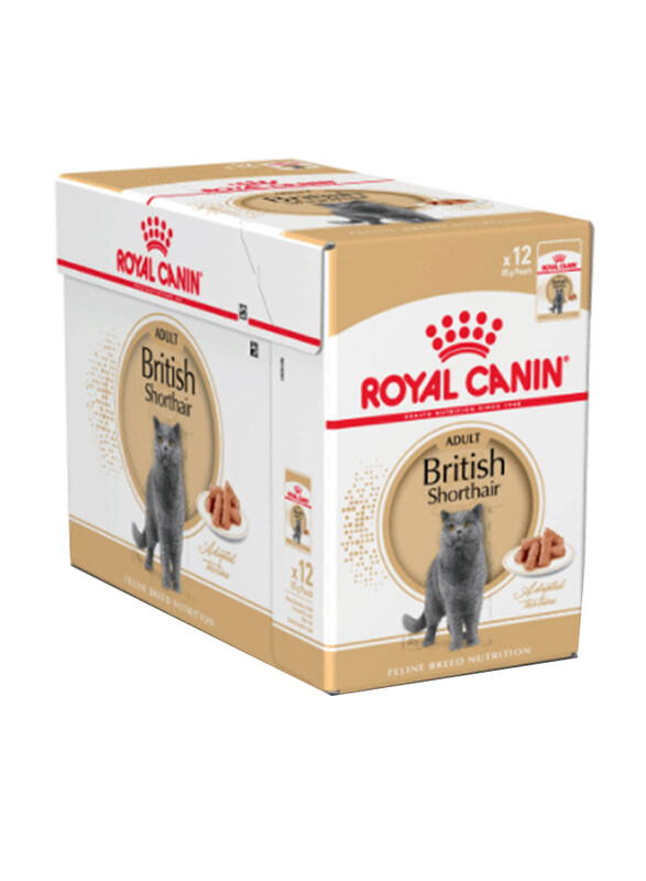 

Royal Canin Feline Breed Nutrition British Shorthair Wet Cats Food, 12 x 85g