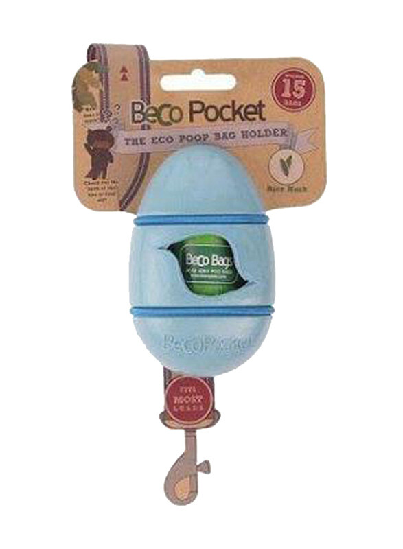 

Beco Bamboo Poop Bag Dispenser, Blue