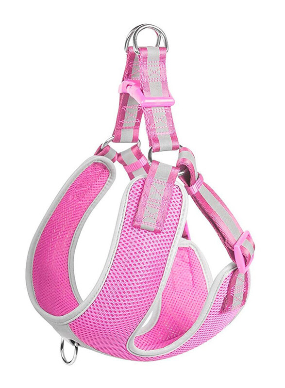 

Fida Step In Dog Harness Reflective, Large, Pink