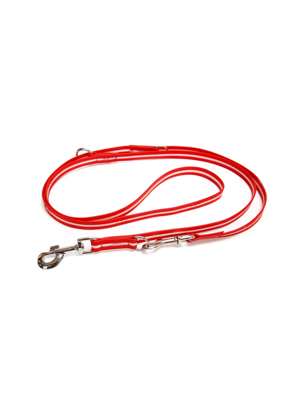 Julius-K9 IDC Lumino Adjustable Leash, W1.9cm x L2.2 Meter, Red