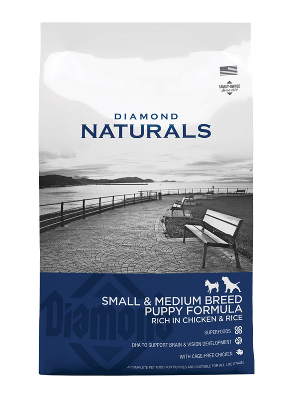 Diamond Naturals Small And Medium Breed Puppy Rich In Chicken & Rice, 2Kg