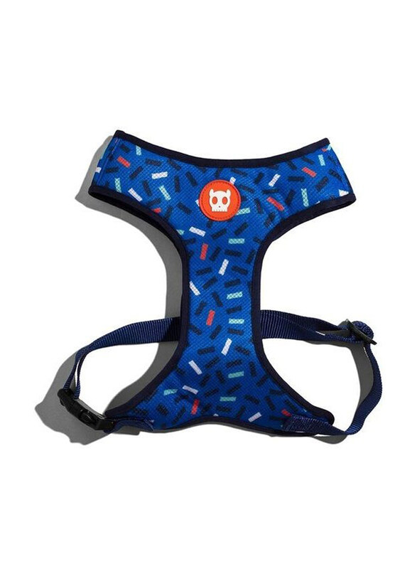 

Zee.Dog Atlanta Adjustable Air Mesh Harness for Dog, X-Small, Blue