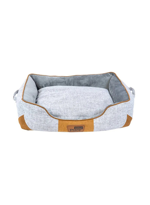 

Gigwi Place Removable Cushion Luxury Dog Bed Square, Small, Mustard