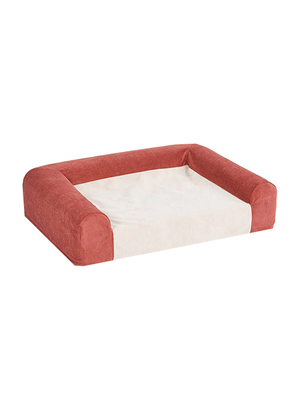 Midwest Signature Quiettime Memory Foam Sofa Bed for Cats & Dogs, Small, Red