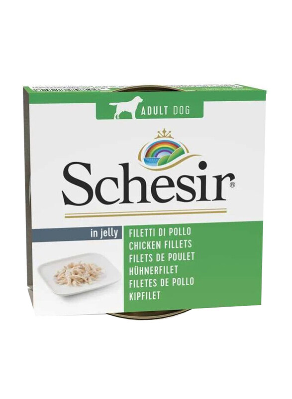 

Schesir Chicken Fillets Wet Dog Food, 10 x 150g