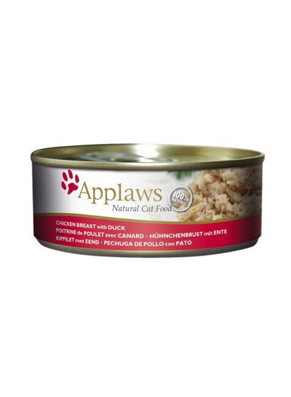 

Applaws Chicken Breast with Duck Wet Cat Food, 3 x 156g