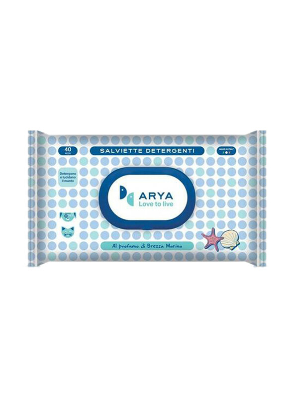 Arya Sea Breeze Wet Wipes, 40 Wipes