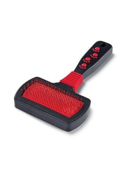 Padovan Simple Slicker Brush, Red/Black