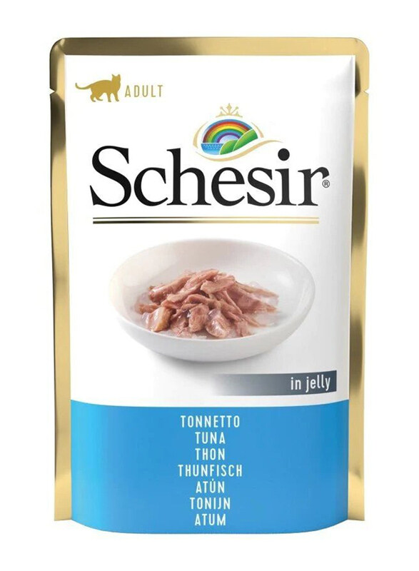 

Schesir Pouch Jelly Tuna Adult Wet Cat Food, 10 x 85g