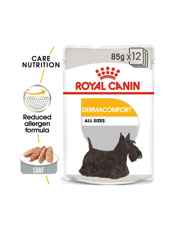 Royal Canin Canine Care Nutrition Dermacomfort Wet Food for Dogs, 24 x 85g