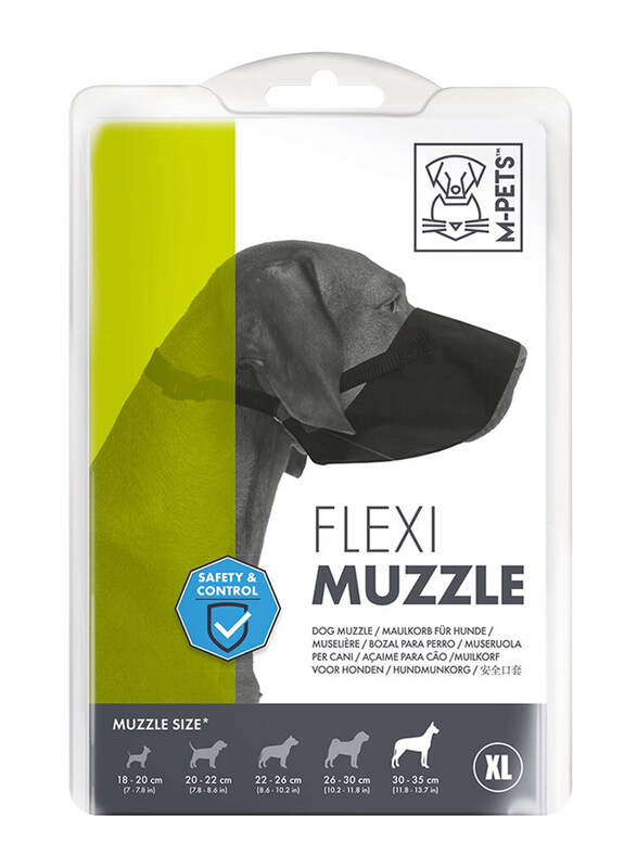 

M-Pets Flexi Muzzle for Dogs, X-Large, Black