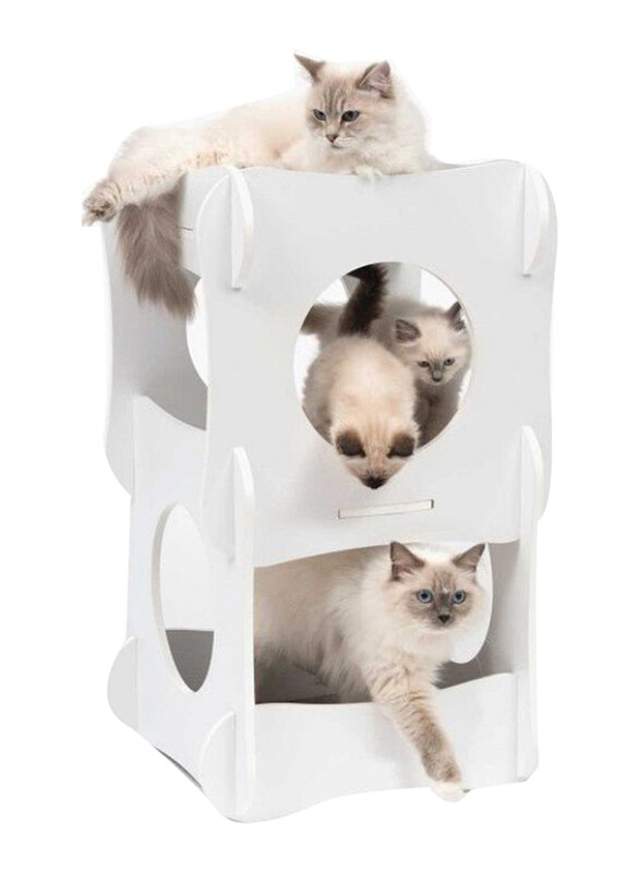 

Catit Premium Cat Furniture Condo, White