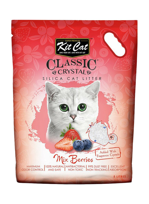 

Kit Cat Mix Berries Classic Crystal Cat Litter, 5L