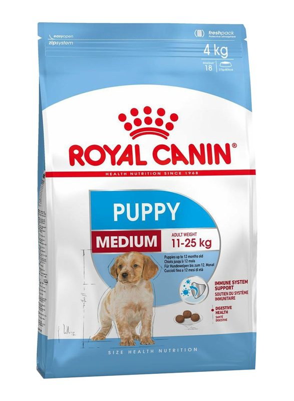 Royal Canin Size Health Nutrition Medium Puppy Dry Food for Dogs, 4Kg