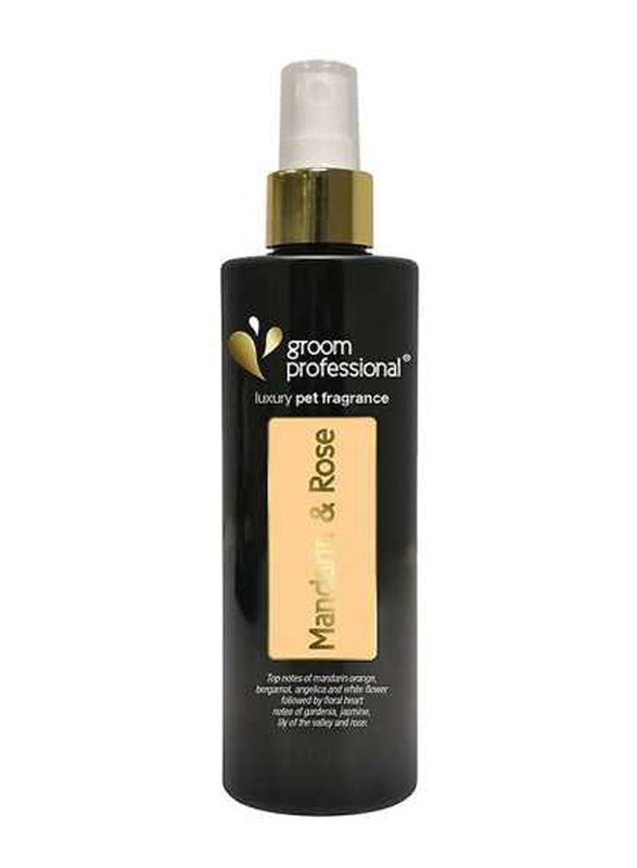 Groom Professional Exclusive Mandarin & Rose Shampoo and Cologne, 500ml, Black/Beige