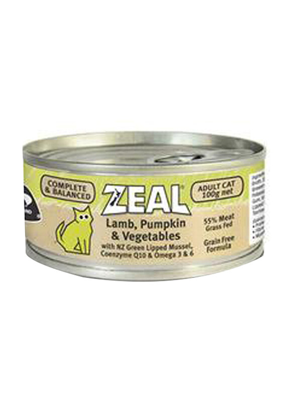 

Zeal Canned Lamb Pumpkin Cat Wet Food, 100g