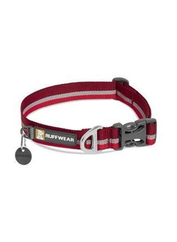

Ruffwear Crag Dog Collar, Medium, Red