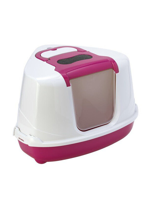 

Moderna Flip Corner Litter Box, C250, Pink