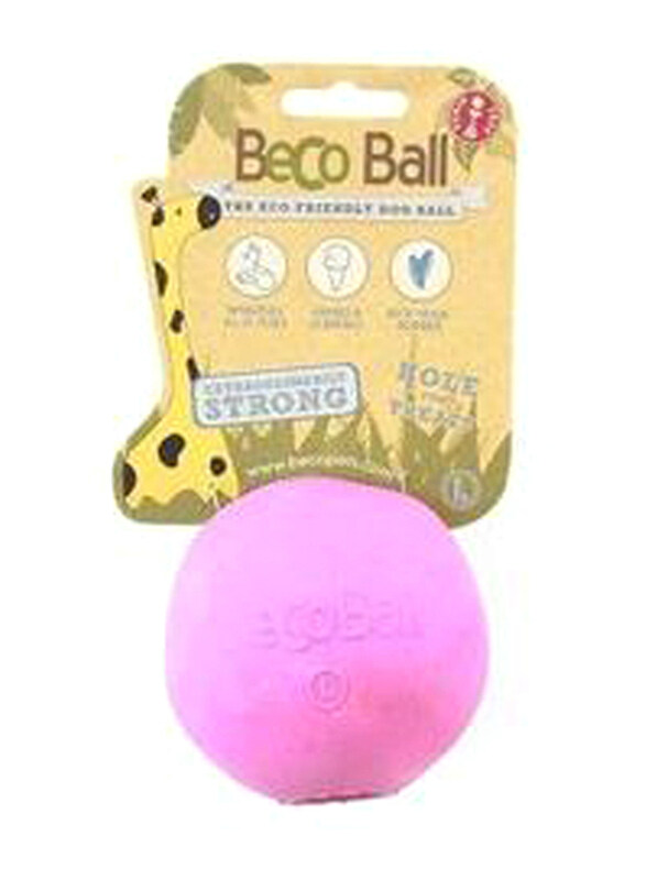 Beco Natural Rubber Treat Ball for Dog, XL, Pink