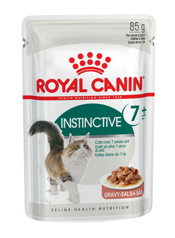 

Royal Canin Feline Health Nutrition Instinctive +7 Gravy Cat Wet Food, 6 Piece