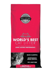World's Best Cat Litter Unscented Multple Cat Clumping, 8lb, 3.6 Kg, Black/Pink