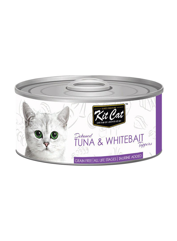 Kit Cat Deboned Tuna Toppers Wet Cat Food, 6 x 80g