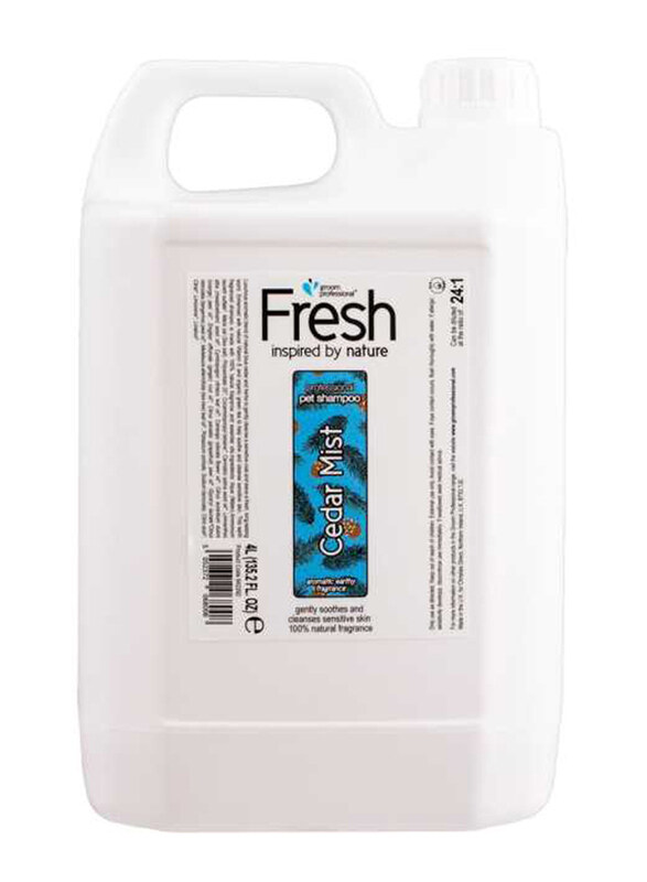 

Groom Professional Fresh Cedar Mist Dog Shampoo, 4 Litre, White