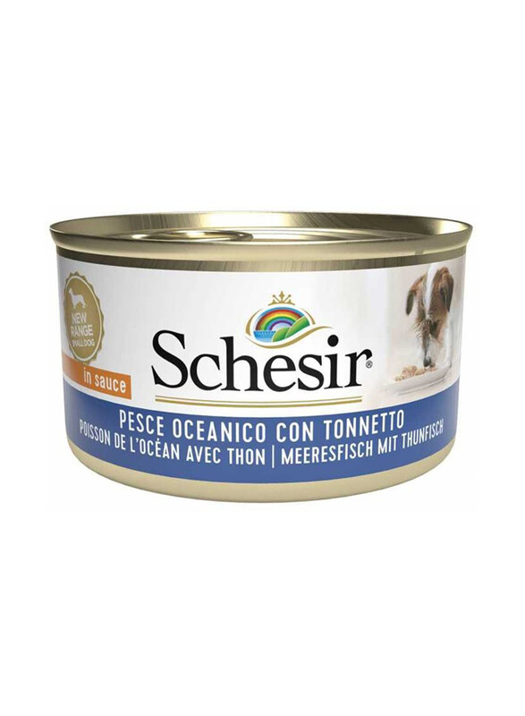 

Schesir Ocean Fish with Tuna Can Wet Dog Food, 6 x 85g