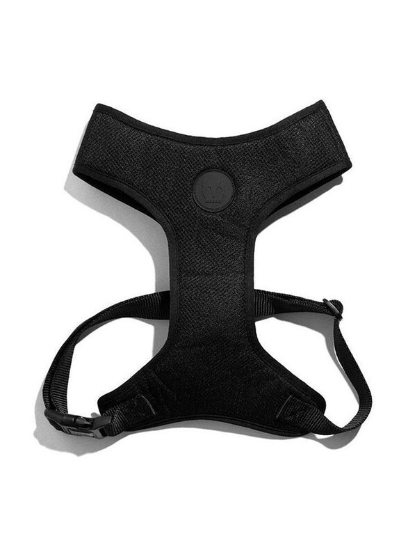 

Zee.Dog Gotham Adjustable Air Mesh Dog Harness, Large, Black