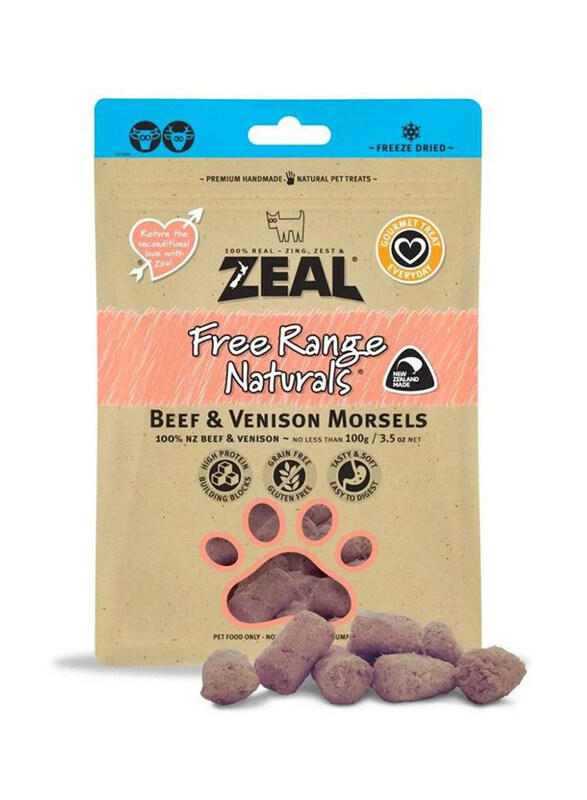

Zeal Free Range Beef & Venison Naturals Dog Treat, 100g