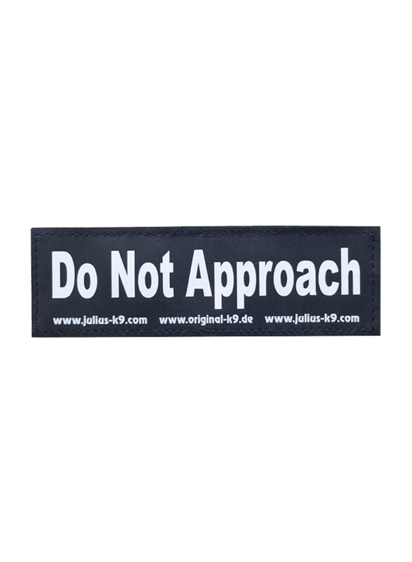 

Julius-K9 Do Not Approach Patch, Large, Black/White