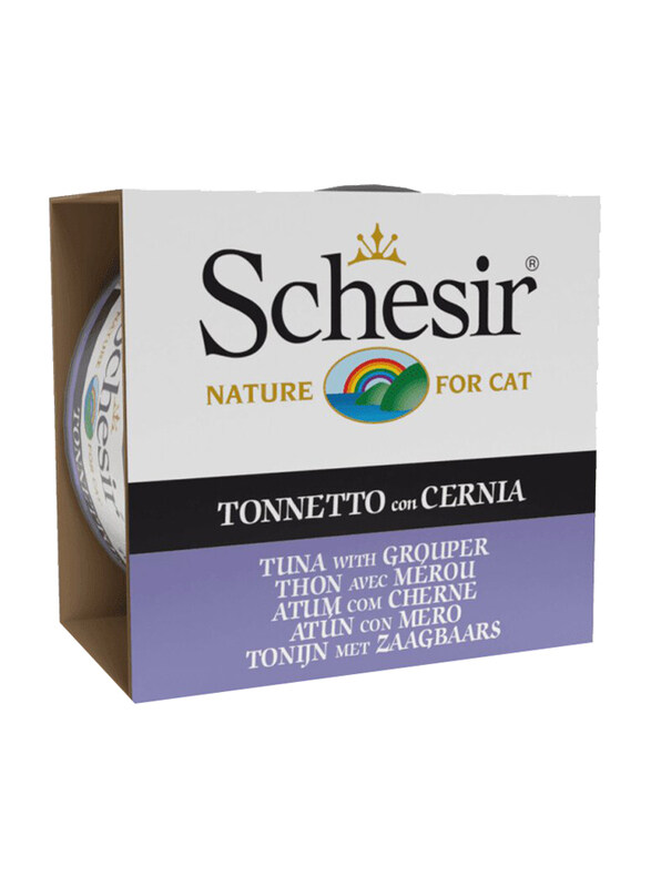 

Schesir Tuna With Grouper Cat Wet Food, 6 x 85g