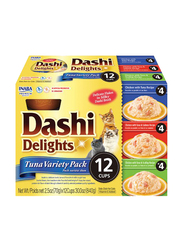 Inaba Dashi Delight Tuna Variety Pack Cat Treats, 12 x 70g