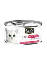 Kit Cat Topper Tuna Mousse Cat Wet Food, 6 x 80g