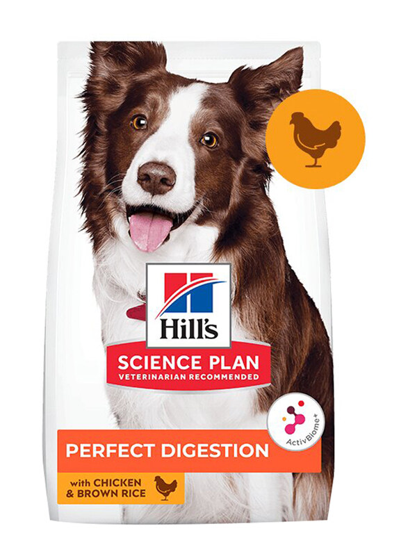 

Hill's Science Plan Perfect Digestion Medium With Chicken And Brown Rice Wet Food for Adult Dogs, 2.5Kg