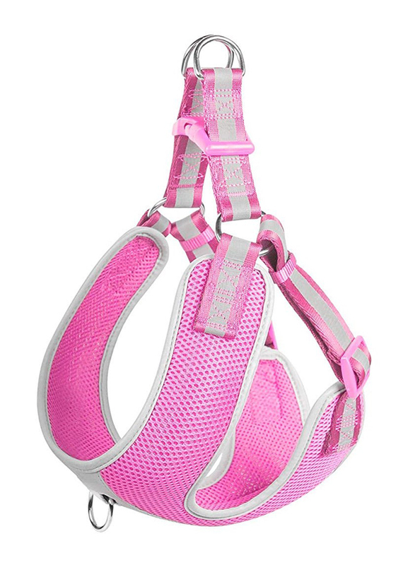 Fida Step In Dog Harness Reflective, X-Small, Pink