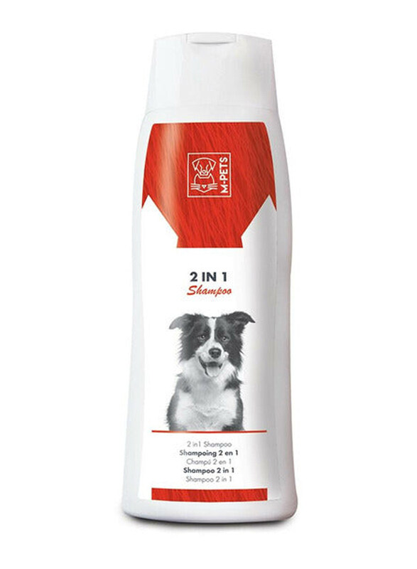 

M-Pets 2 In 1 Shampoo & Conditioner for Dog, 250ml, White