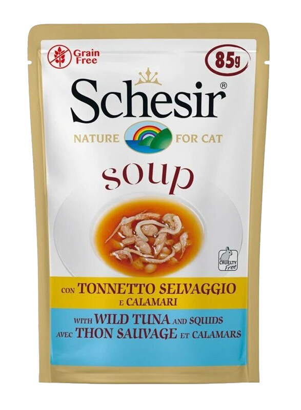 

Schesir Wild Tuna & Squid Wet Cat Food, 10 x 85g