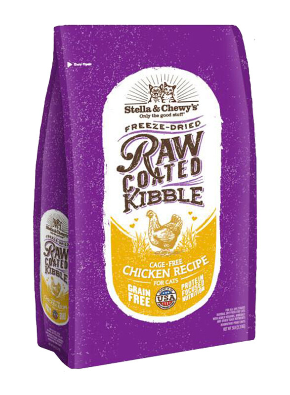 

Stella & Chewy's Cat-Raw Coated Kibble Chicken Dry Cat Food, 10lbs