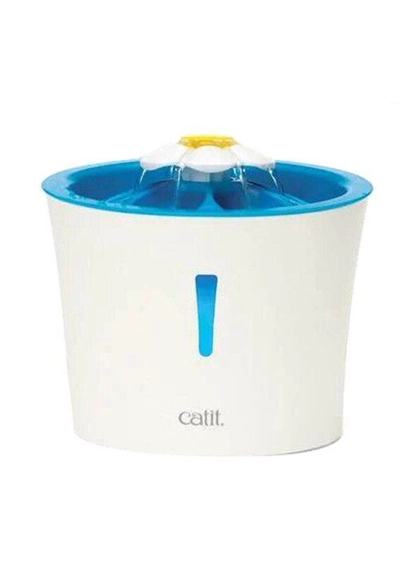 Catit Cat Flower Fountain With Led Nightlight, Blue