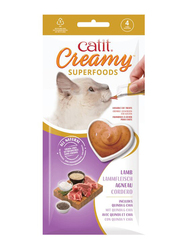 CatIt Creamy Superfood Treats Lamb Recipe with Quinoa & Chia Wet Food for Cats, 12 Pieces