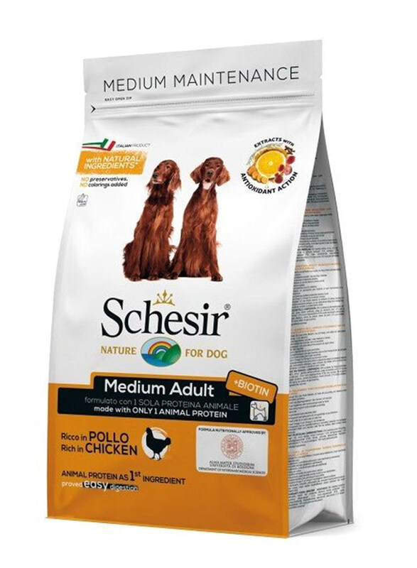 

Schesir Medium Adult Maintenance with Chicken Dog Dry Food, 3 Kg