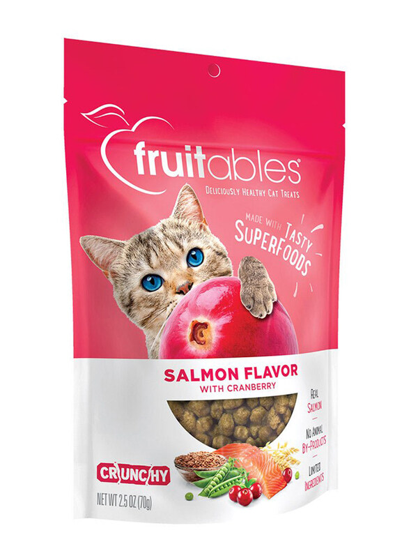 

Fruitables Salmon with Cranberry Cat Treats, 70g