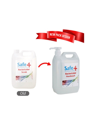 Safe4 Bactericidal Handwash with Pump, 5L