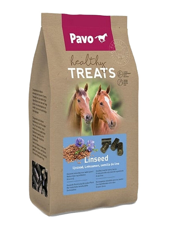 

Pavo Linseed Healthy Treats Dry Food for Equestrian, 1Kg