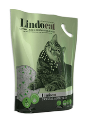 Lindocat Aloe Vera Crystal Silicagel Cat Litter, 5L, Green