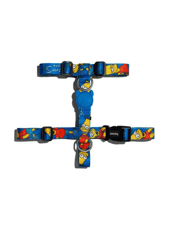 

Zee.Dog Bart Simpson H-Harness for Dog, Small, Blue